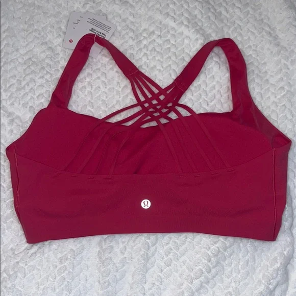 Lululemon FlexyFlex Strappy Yoga Bra | Size L/XL D-DDD | Raspberry Coulis | NWT - Picture 10 of 10